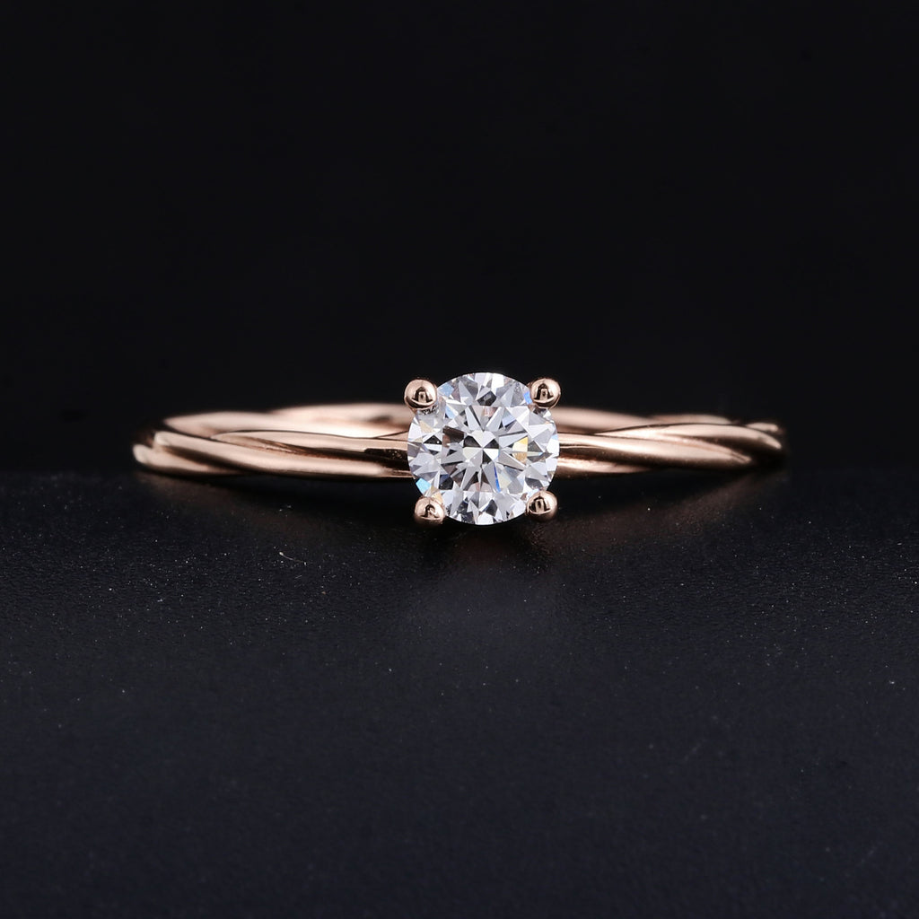 Cultivated Diamond Ring, High-End Diamond Diamond Ring That Does Not Fade, 18K Gold Artificially Cultivated Diamond Ring, Drop Shipping