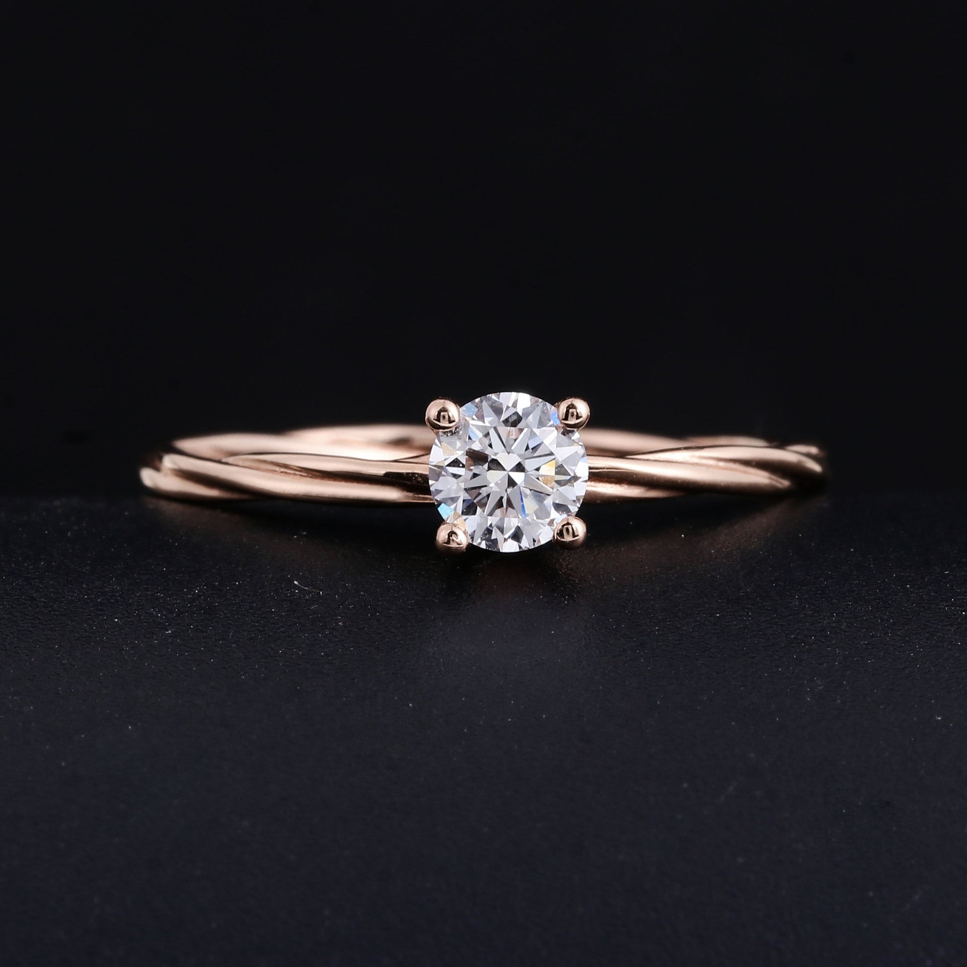 Cultivated Diamond Ring, High-End Diamond Diamond Ring That Does Not Fade, 18K Gold Artificially Cultivated Diamond Ring, Drop Shipping