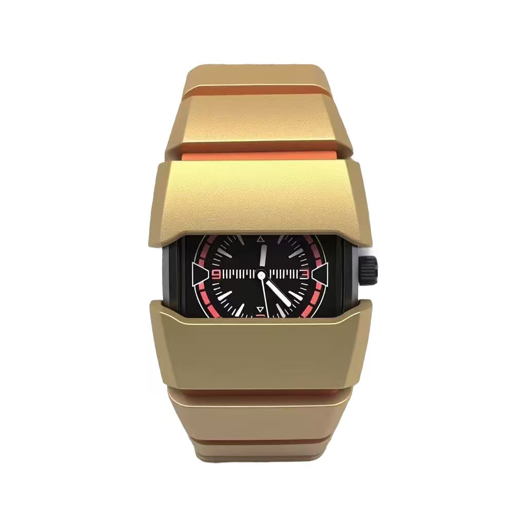 Millennium Retro Style Luminous Quartz Watch Niche Y2K Style Nostalgic Trendyy Wear Watch