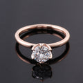 New Moissanite Ring for Women 18K Real Gold Exaggerated 1-3 Carat Gold Color Cross-Border K Gold Ring Inlaid Au750