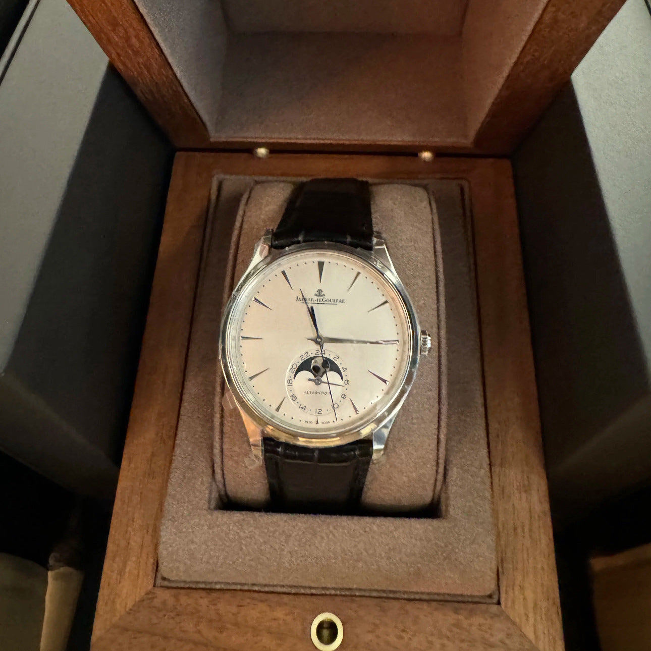 Moon Phase Master Men's Fully Automatic Fake Mechanical Watch Douyin Video Number Source Factory Supply Live Broadcast Hot Style
