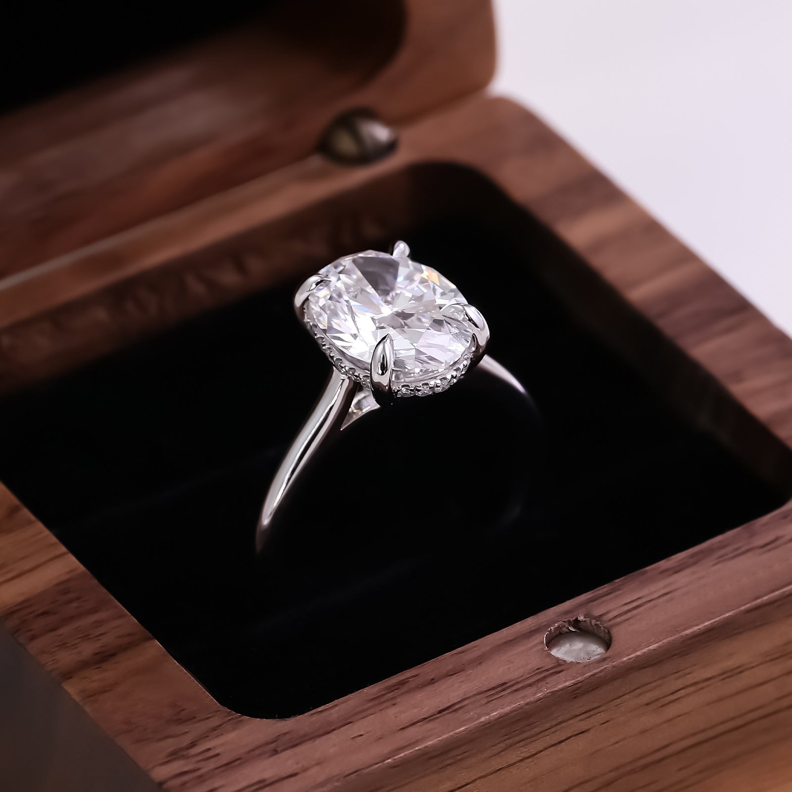 Cultivated Diamond Ring, High-End Diamond Diamond Ring That Does Not Fade, 18K Gold Artificially Cultivated Diamond Ring, Drop Shipping