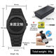 Men's Watch, Popular Model with Arabic Numerals, Best-Selling in the Middle East, Black Matte Plastic Men's Watch, Cross-Border Quartz Watch